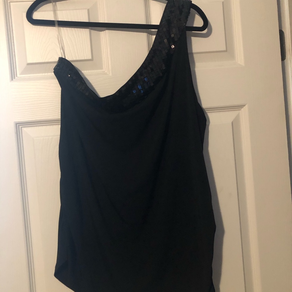 Lane Bryant- one shoulder with sequins- 2x